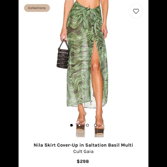 Nila Skirt Cover-Up in Saltation Basil Multi Cult Gaia - Picture 6 of 9